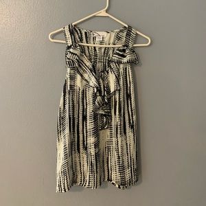 Black and white blouse